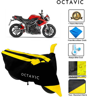 octavic Waterproof Two Wheeler Cover for DSK Benelli(TNT 25, Yellow)