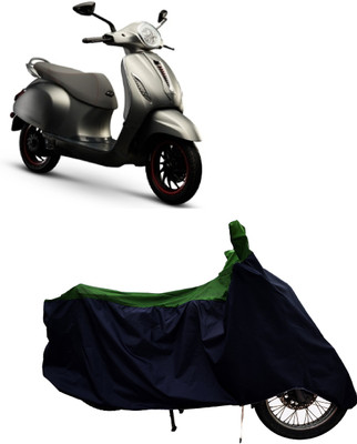 Tricway Two Wheeler Cover for Bajaj(Urbanite Chetak, Green)