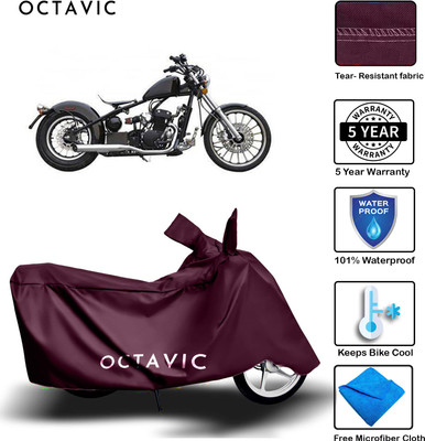 AUTOCAD Waterproof Two Wheeler Cover for Harley Davidson(Bobber 350, Maroon)