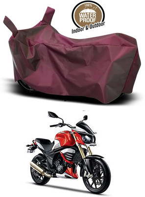 KEDIT Two Wheeler Cover for Mahindra(MOJO XT 300, Maroon)