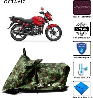 octavic Waterproof Two Wheeler Cover for Hero(Glamour FI, Green)