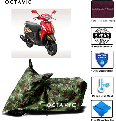 octavic Waterproof Two Wheeler Cover for Hero(Pleasure, Green)