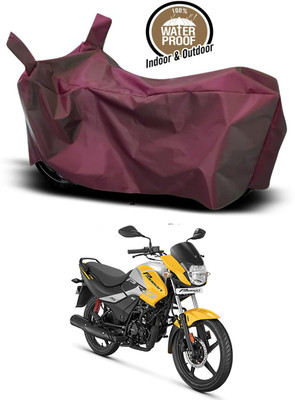 KEDIT Two Wheeler Cover for Hero(Passion Pro, Maroon)