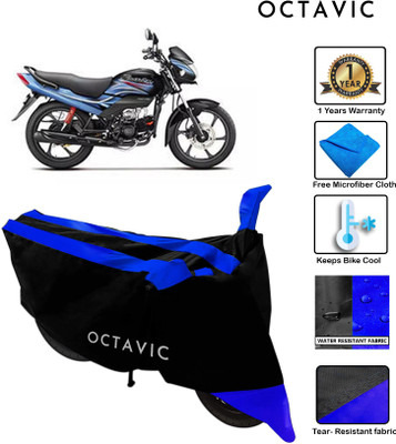 octavic Waterproof Two Wheeler Cover for Hero(Passion Plus, Blue)
