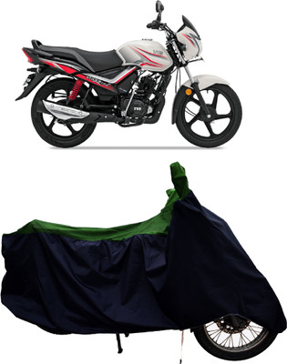 Tricway Two Wheeler Cover for TVS(Star City Plus BS6, Green)