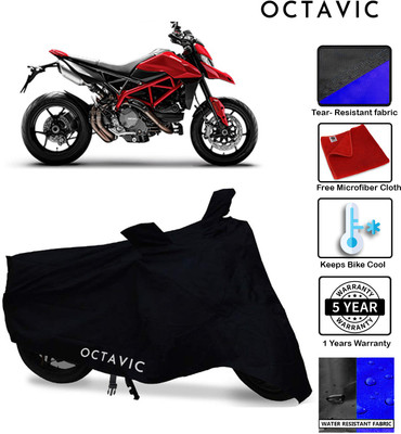 octavic Waterproof Two Wheeler Cover for Ducati(Hyperstrada, Black)