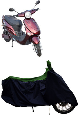 Tricway Two Wheeler Cover for Avon(E Star BS6, Green)