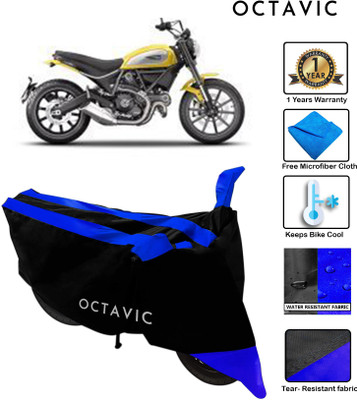 octavic Waterproof Two Wheeler Cover for Ducati(Scrambler, Blue)