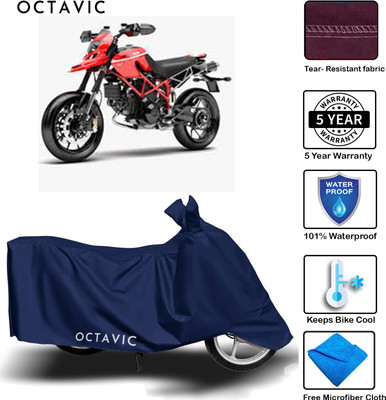 octavic Waterproof Two Wheeler Cover for Ducati(Hyperstrada, Blue)