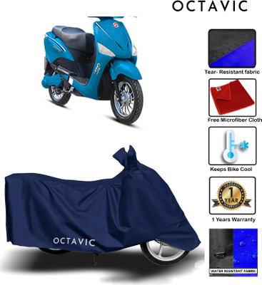 octavic Waterproof Two Wheeler Cover for Hero(Electric Optima, Blue)