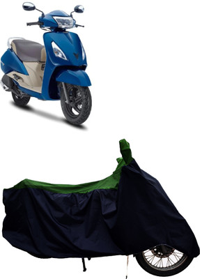 Tricway Two Wheeler Cover for TVS(Jupiter Grande, Green)