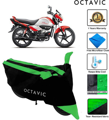 octavic Waterproof Two Wheeler Cover for Hero(Splendor I Smart, Green)