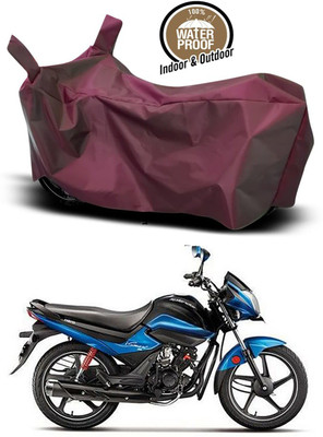 KEDIT Waterproof Two Wheeler Cover for Hero(MotoCorp Splendor iSmart, Maroon)