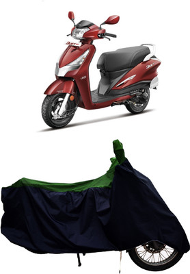 Tricway Two Wheeler Cover for Hero(Duet LX 110CC, Green)