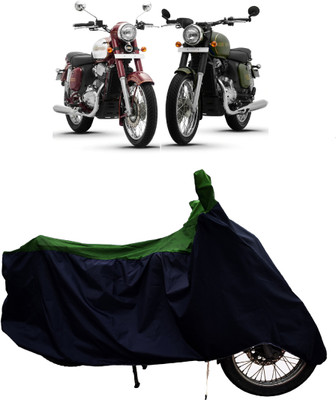 Tricway Two Wheeler Cover for JAWA(42 BS6, Green)