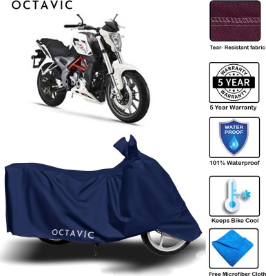 AUTOCAD Waterproof Two Wheeler Cover for DSK Benelli(TNT 25, Blue)