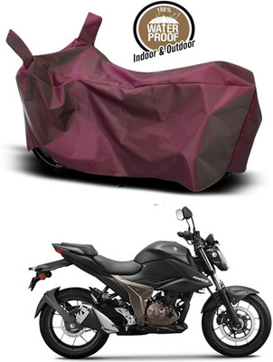 KEDIT Two Wheeler Cover for Suzuki(Gixxer 250, Maroon)