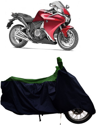 Tricway Two Wheeler Cover for Honda(VFR 1200F, Green)