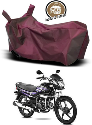 KEDIT Two Wheeler Cover for Hero(Super Splendor, Maroon)