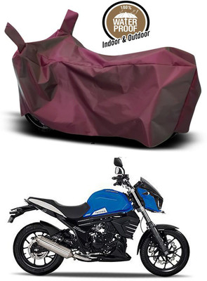 KEDIT Two Wheeler Cover for Mahindra(Mojo UT 300, Maroon)