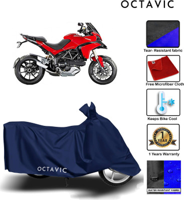 octavic Waterproof Two Wheeler Cover for Ducati(Multistrada, Blue)