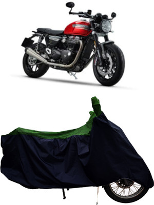 Tricway Two Wheeler Cover for Triumph(Speed Twin BS6, Green)