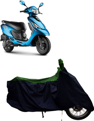 Tricway Two Wheeler Cover for TVS(Scooty Zest, Green)