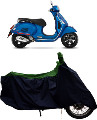 Tricway Two Wheeler Cover for Vespa(GTS Super 300 BS6, Green)