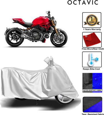 octavic Waterproof Two Wheeler Cover for Ducati(Monster 795, Silver)