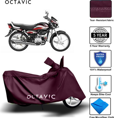 octavic Waterproof Two Wheeler Cover for Hero(HF, Maroon)