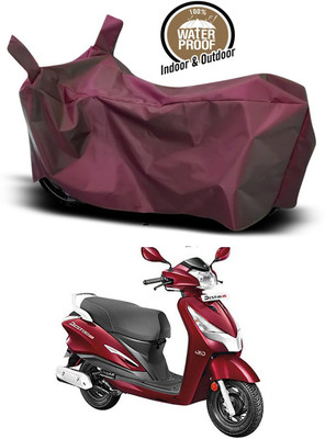 KEDIT Two Wheeler Cover for Hero(Destini 125, Maroon)