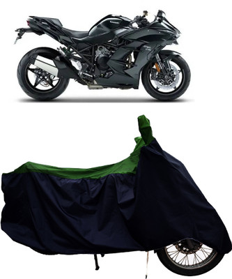 Tricway Two Wheeler Cover for Kawasaki(Ninja H2 SX BS6, Green)