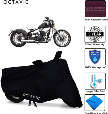 AUTOCAD Waterproof Two Wheeler Cover for Harley Davidson(Bobber 350, Black)