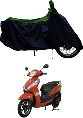Tricway Two Wheeler Cover for Ampere(Magnus BS6, Green)
