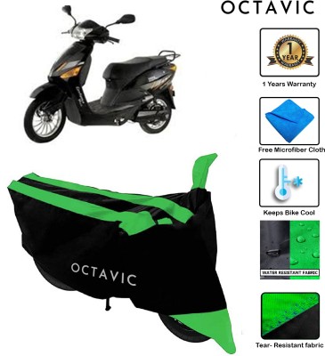 octavic Waterproof Two Wheeler Cover for Hero(Electric Zippy, Green)