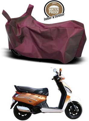 KEDIT Two Wheeler Cover for Mahindra(Gusto 125, Maroon)