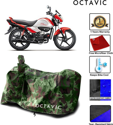 octavic Waterproof Two Wheeler Cover for Hero(Splendor I Smart, Green)