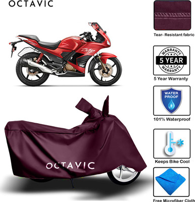 AUTOCAD Waterproof Two Wheeler Cover for Hero(Karizma ZMR, Maroon)