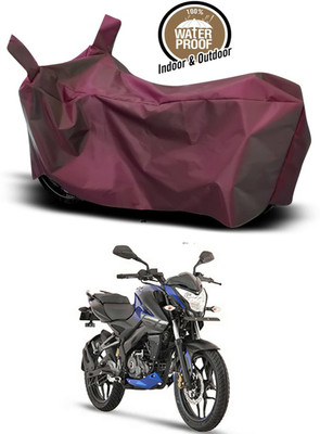 KEDIT Two Wheeler Cover for Bajaj(Pulsar 160 NS DTS-i, Maroon)