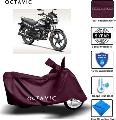 Mdstar Waterproof Two Wheeler Cover for Hero(Super Splendor, Maroon)