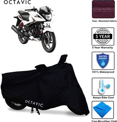 Mdstar Waterproof Two Wheeler Cover for Hero(Ignitor, Black)