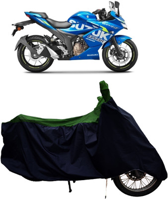 Tricway Two Wheeler Cover for Suzuki(Gixxer SF 250, Green)