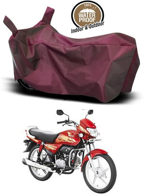 KEDIT Waterproof Two Wheeler Cover for Universal For Bike(HF Deluxe, Maroon)