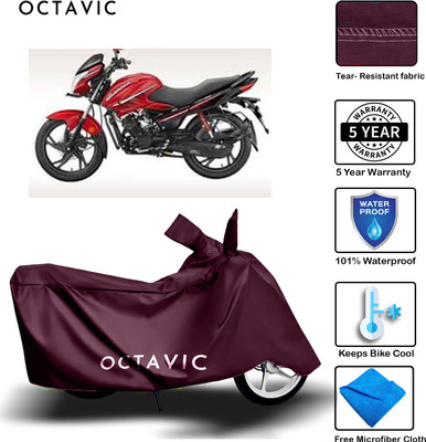 AUTOCAD Waterproof Two Wheeler Cover for Hero(Glamour, Maroon)