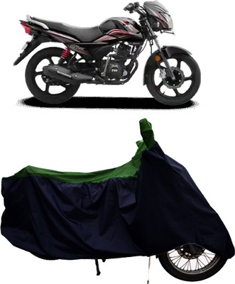Tricway Two Wheeler Cover for TVS(Victor BS6, Green)