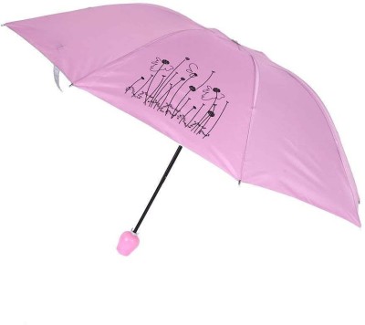 Dabster ROSE UMBRELLA LIGHTWEIGHT WATERPROOF UV PROTECTION MINI FOLDING CREATIVE Umbrella(Multicolor)