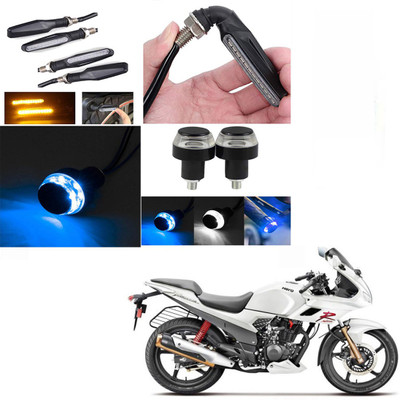BR TrendZ Front, Rear LED Indicator Light for Hero Karizma(Yellow, Blue)