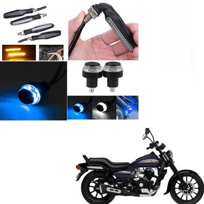 RawatZ Side LED Indicator Light for Bajaj Avenger 150(Yellow, Blue)