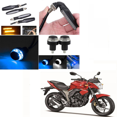 RawatZ Side LED Indicator Light for Suzuki Gixxer(Yellow, Blue)