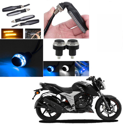 RawatZ Side LED Indicator Light for TVS Apache(Yellow, Blue)